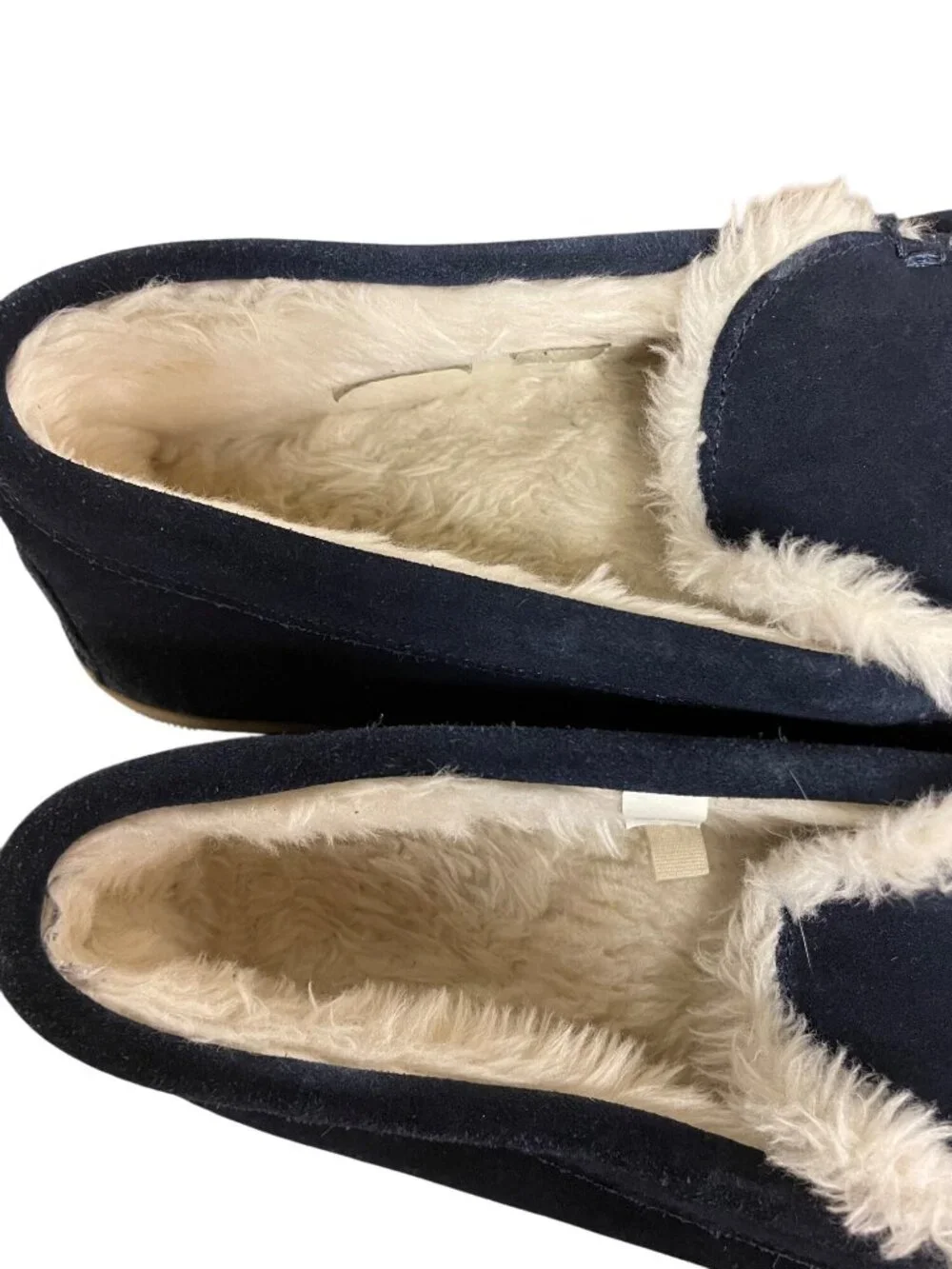 J. Crew Men's Suede Slippers Navy Blue Sz 11 BL639
